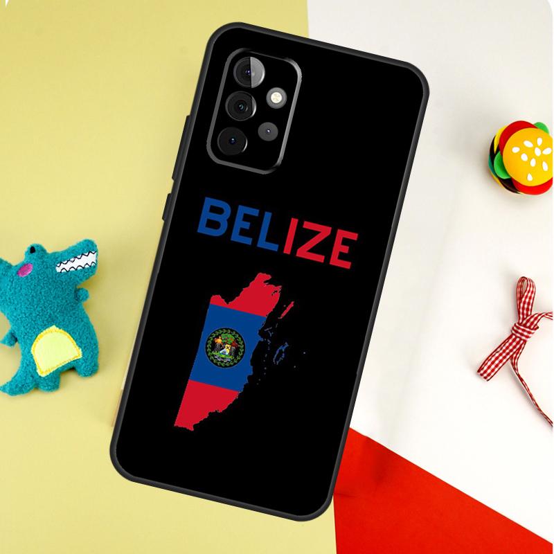 Belizean Flag For Samsung Galaxy A54 A34 A14 A55 A35 A15 A53 A33 A13 A05 A06 A16 A22 A32 A52 Phone Case