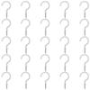 25 Pack Cup Hook Ceiling Hooks, 2.9 Inches, FineGood Vinyl Coated Screw Hanger for Indoor and Outdoor Use - White