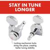 Fender Locking Tuning Machines for Stratocaster Telecaster Polished Chrome 6 String Guitar Accessories