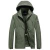 Spring and Autumn Men's Shock Clothes Casual Jacket Men's Jacket Windproof Rainproof Outdoor Sports Hooded Shock Clothes Men's
