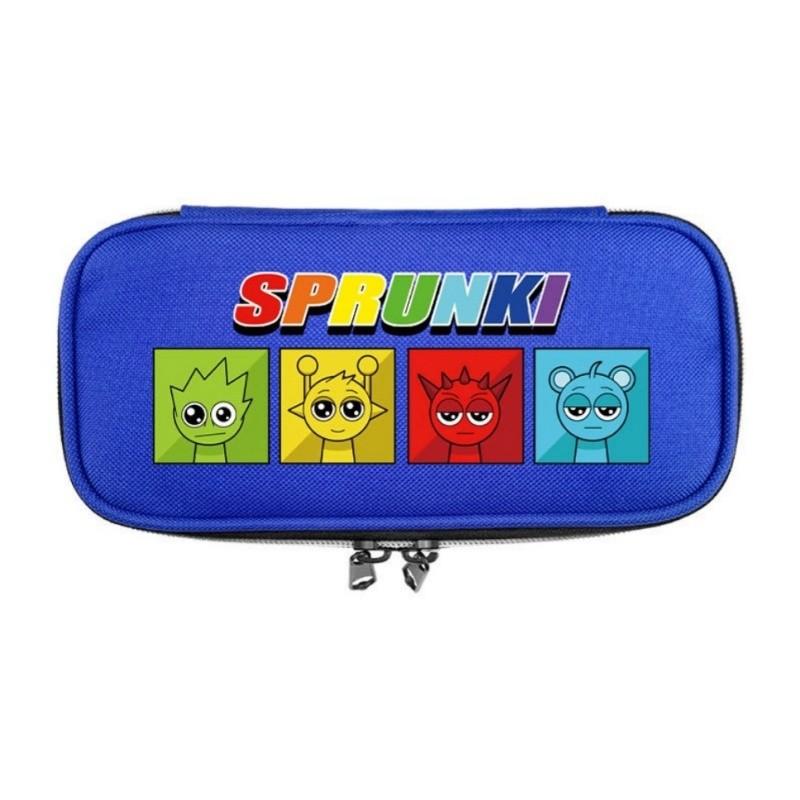 Sprunki Print School Handheld Pencil Case Stationery Box