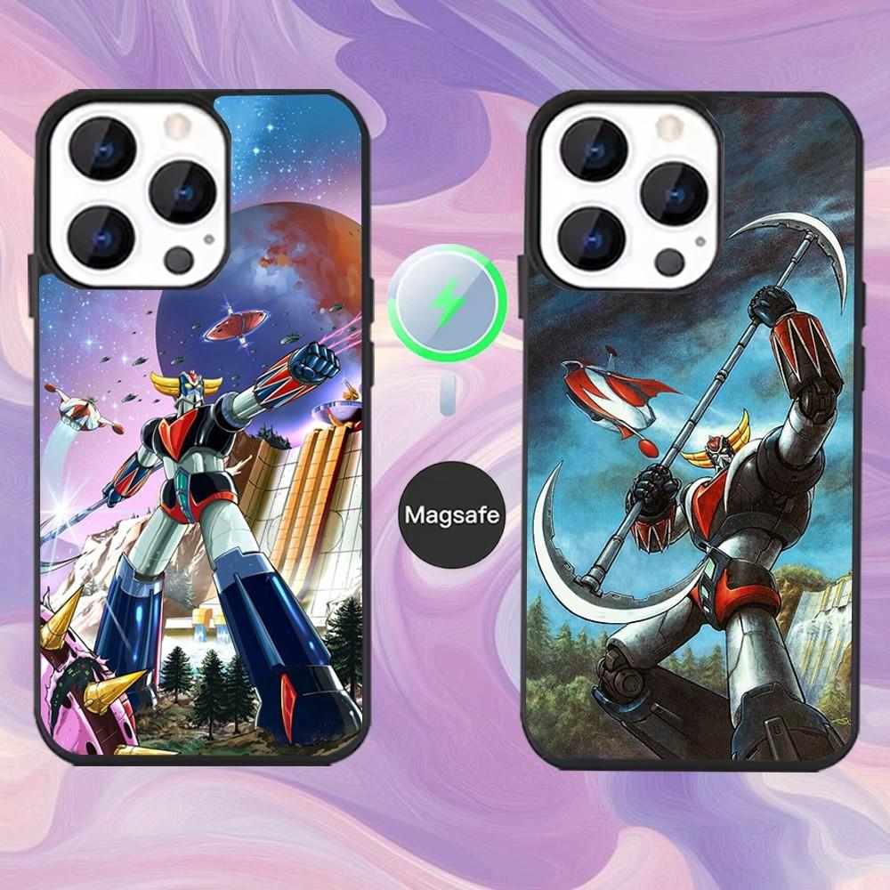 Чехол для телефона UFO Robot Goldorak Для iPhone 16,15,14,13,12,11, Pro, Max, Plus, Mini, Magsafe, Магнитный чехол для беспроводной зарядки
