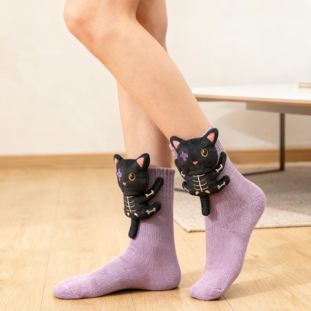 Носки Мужские И Женские Длинные Хлопковые Носки Рождественские Вязаные Напольные Носки Теплые Носки