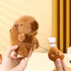Bag Hanging Capybara Key Pendant Stuffed Animals Plush Toy Doll Kawaii Capybara Keychain  Couple