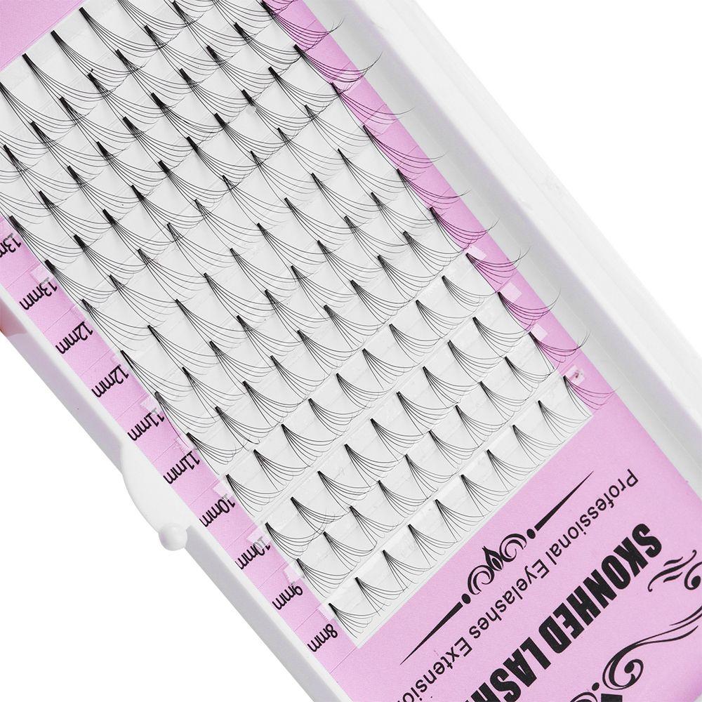 Толщина C/DCurl Натуральные длинные ресницы для наращивания Готовые объемные веера Искусственные норковые волосы Накладные ресницы