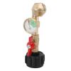 Gas Refill Adapter with Valve and Gauge Brass Gas Bottle Connector Fill 1 Pound Bottles From 20lb