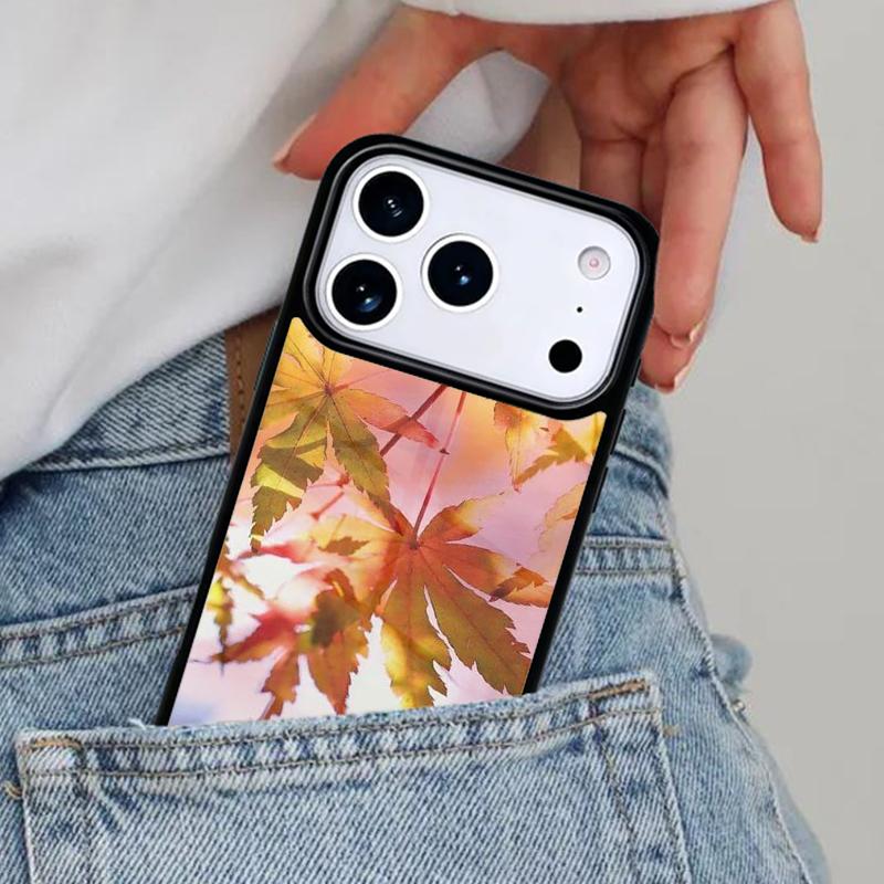 Чехол для телефона «Осенние листья деревьев» для iPhone 16e 15 14 13 12 17 Pro Max Plus Air 17pro Чехол