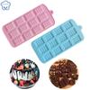 12 Even Silicone Chocolate Mold Jelly Block Protein And Energy Bar Mold Epoxy Ice Tray Cake Decorating Candy Tool Baking Supply
