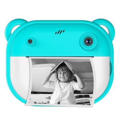Детская камера мгновенной печати Детская камера 1080P Цифровая камера с двойным объективом 2-дюймовый экран Встроенный аккумулятор Рамки для фотографий