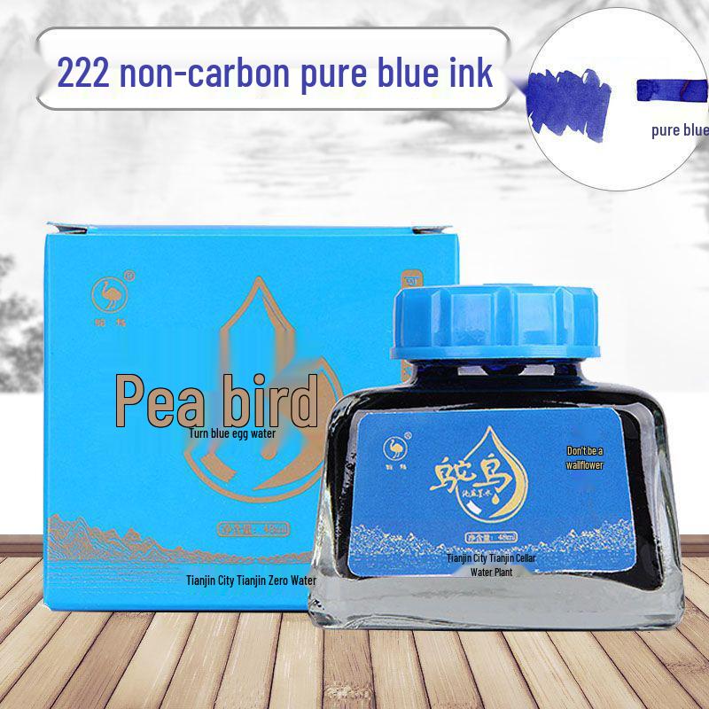 Чернила Ostrich не содержащие углерода для перьевых ручек Серии 5, водостойкие, стираемые, красные/черные/чисто-синие.