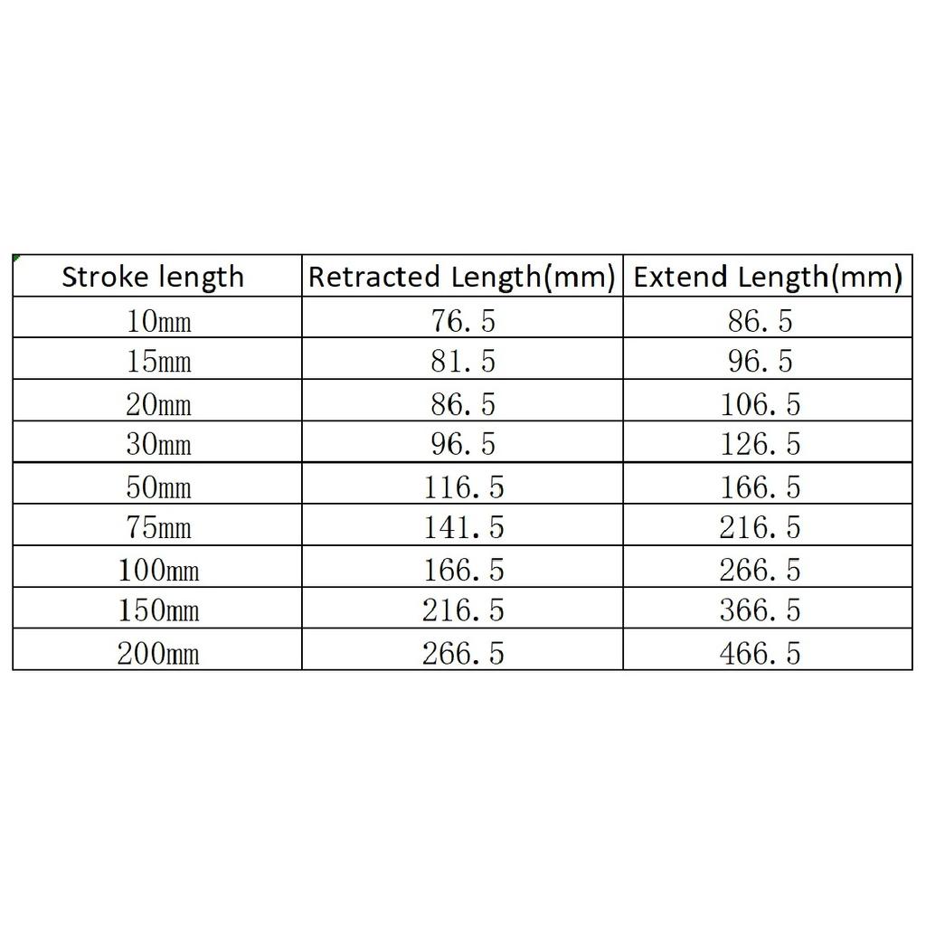 Mini telescopic linear actuator small micro 6V/12V/24VDC electric reciprocating lifting linear actuator stroke range 10-200mm