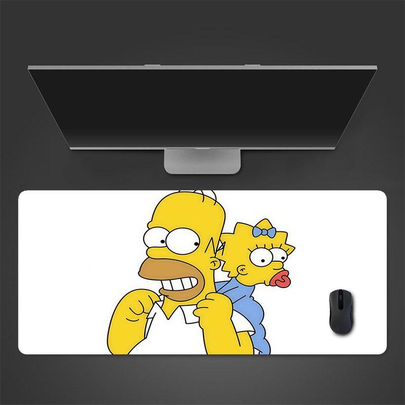 Maggie Simpson Mouse Pad, Large Gaming Desk Mat, Non-slip XXL Mousepad for Laptop & Tablet, Mini PC Playmat with Stitched Edges