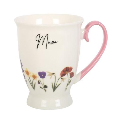 Something Different Mum Wild Flowers Pedestal Mug