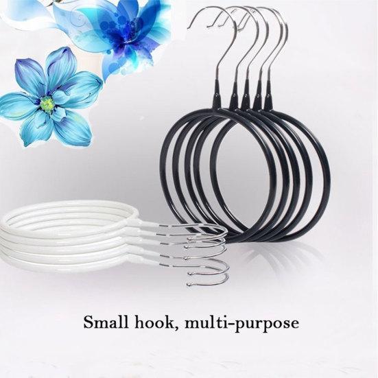 Отверстия Держатель для колец Крючок Шарф Обертывания Шаль Галстуки Вешалка для хранения Полка для ванной комнаты