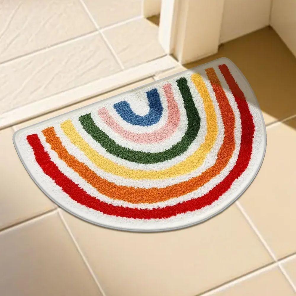 Современный ковер «Радуга», теплое и стильное украшение для дома, придверный коврик и коврик для пола в ванной комнате