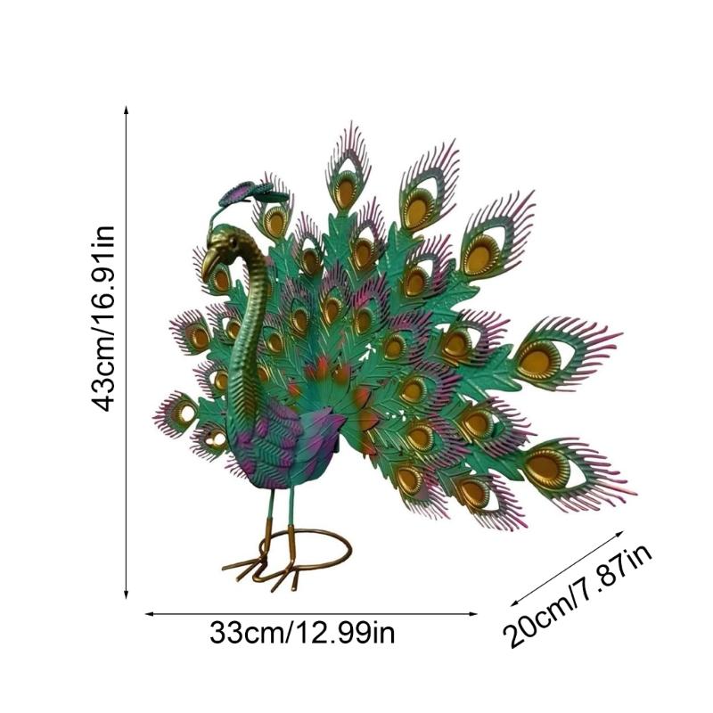 Статуя павлина с красивым хвостом Павлины Садовые украшения Открытый сад Прямая поставка