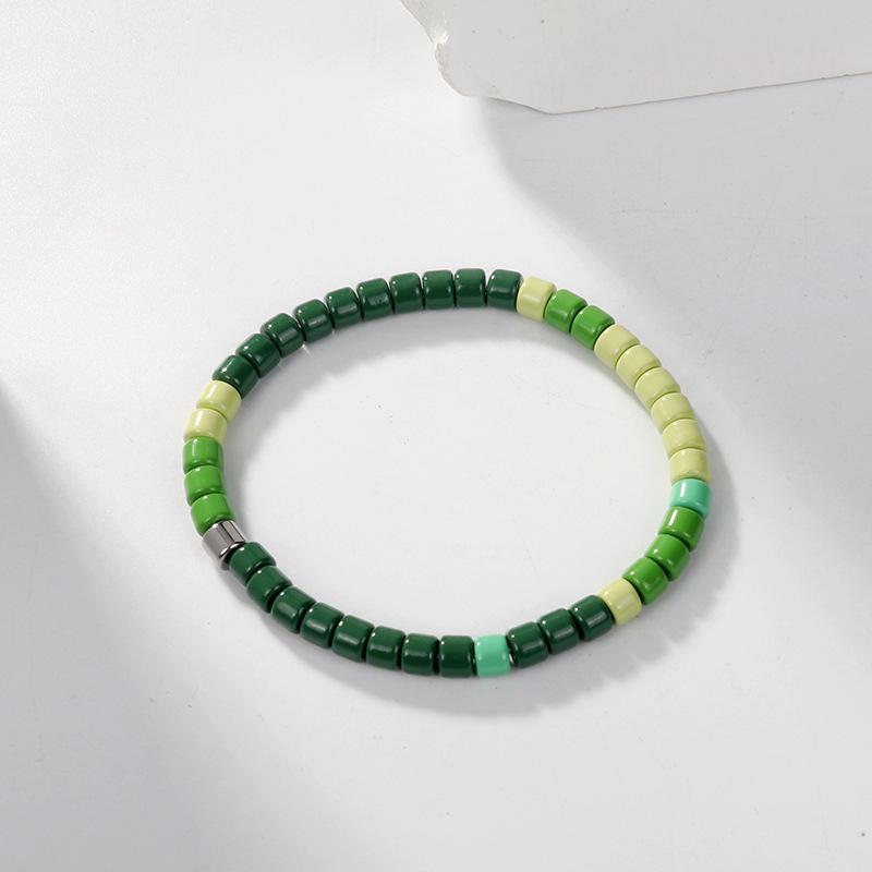 Bohemian Enamel Rainbow Beaded Candy Bracelet