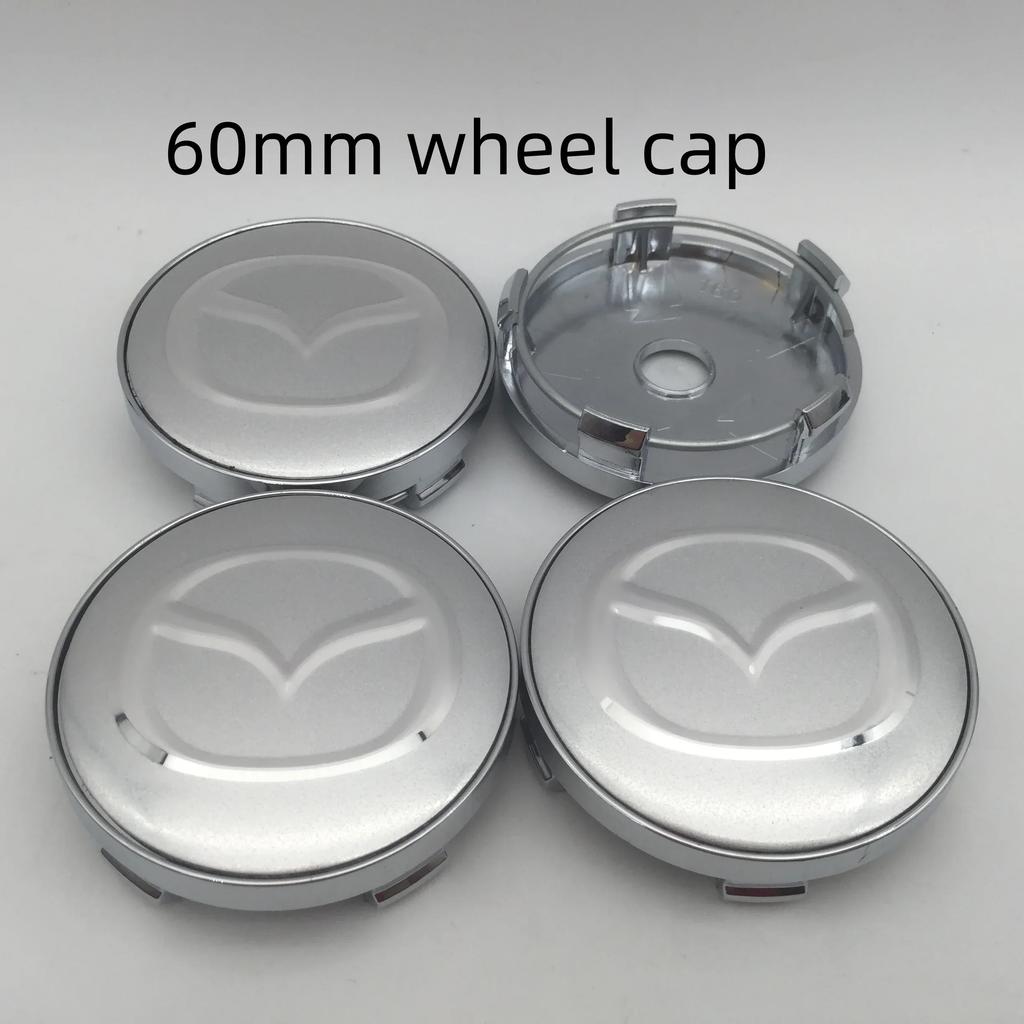 2025 Горячие 4 шт. 3D для Mazda 56 мм 60 мм 68 мм Автомобильная эмблема Колпачок ступицы колеса Значок наклейки Стайлинг Авто Аксессуары