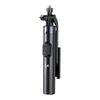 Selfie stick with smartphone holder, telescopic tripod 1.7m - black