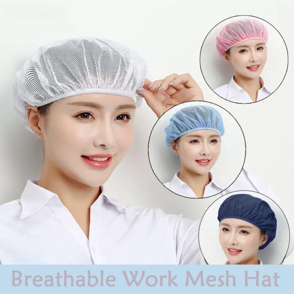 Hair Nets Mesh Work Hat Breathable Cooking Hygienic Cap Food Service Cap Hotel Restaurants