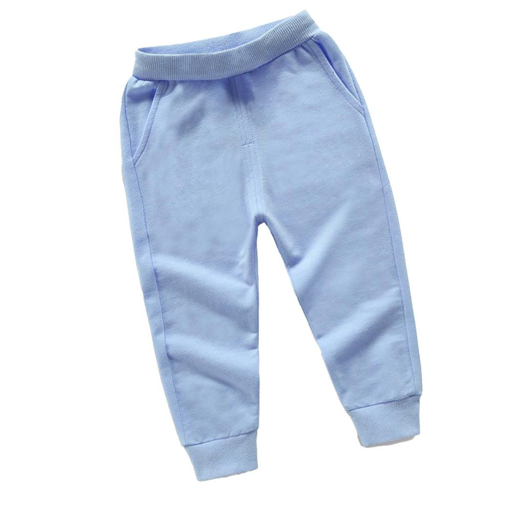 Winter Boys And Girls  Solid Color Sports Pants Long Pants