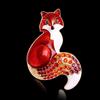 Brooch Pin Fox Shape Exquisite Men Women Cartoon Long Lasting Lapel Brooch Clothes Decor
