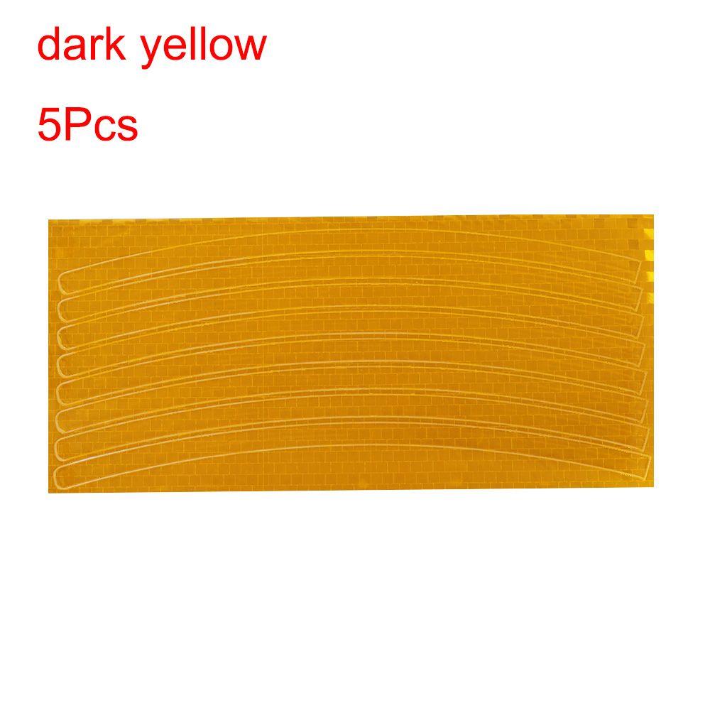 1/5Pcs New Fluorescent Accessories Decal Bicycle Car Motorcycle Reflective Stickers Wheel Rim