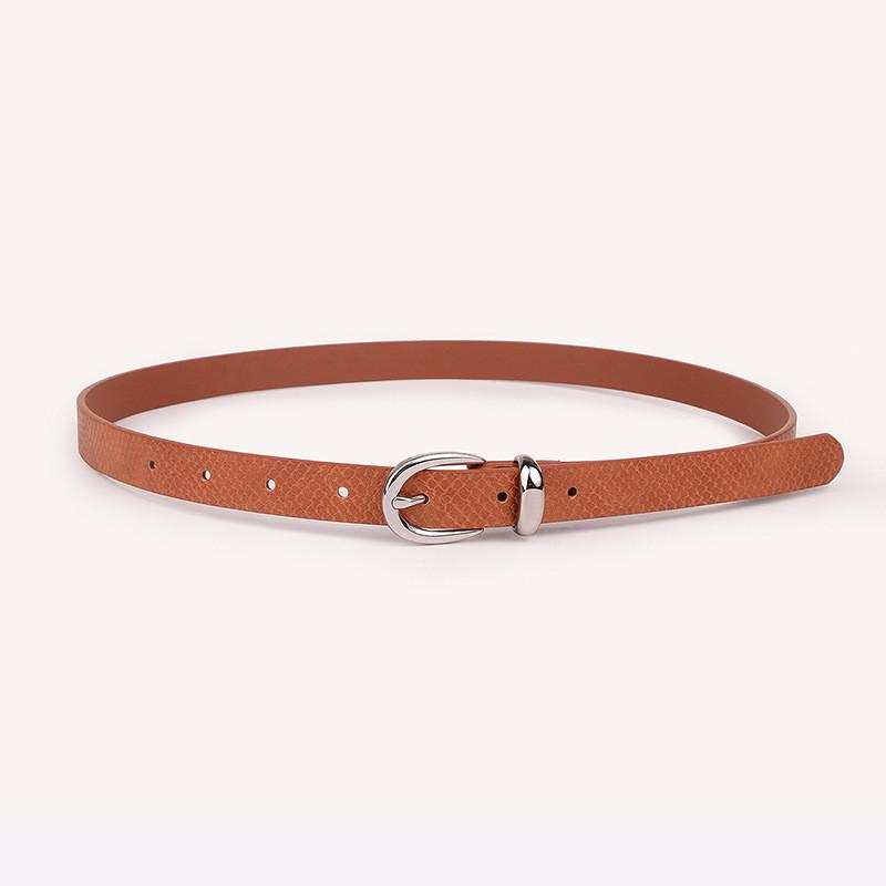 Женский набор ремней из искусственной кожи с металлической пряжкой для повседневной офисной носки