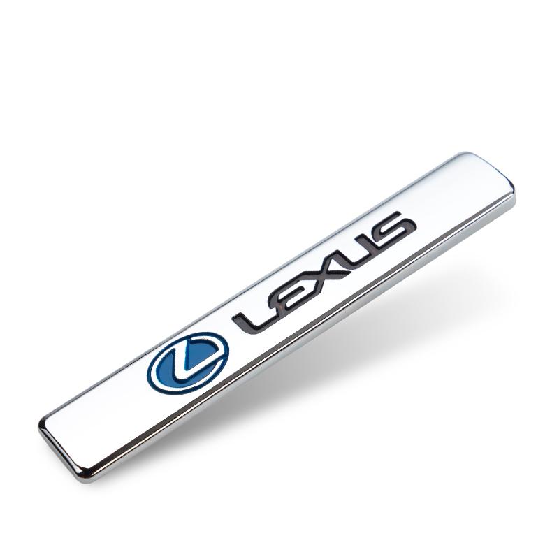 PYZW6 3D Metal Logo Stickers Car Body Trunk Emblem Decal For Lexus F SPORT ES RX NX LS UX LM LX GX LC RZ IS CT GS RC HS SC TX LBX IS30