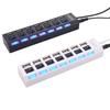 7-портовый USB 2.0 концентратор-разветвитель, высокоскоростной адаптер, с выключателем для ноутбука, ПК