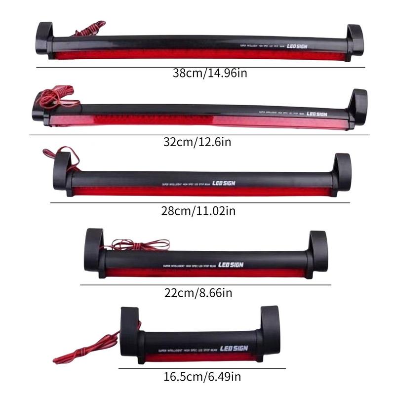 12 В красная светодиодная лента, универсальная, подходит для заднего стоп-сигнала автомобиля, третьего стоп-сигнала, заднего багажника, красного светодиодного стоп-сигнала