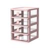 Compact Desktop Storage Box for Skincare and Cosmetics - Ideal for Students and Dorm Desks.