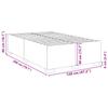 Bed Frame without Mattress Black 120 x 200 cm Fabric