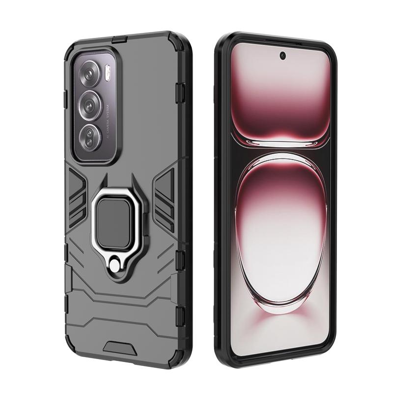 Для OPPO Reno 12 5G чехол противоударный бронированный металлический чехол-кольцо для OPPO Reno12 Reno 12 магнитный автомобильный держатель чехол для телефона