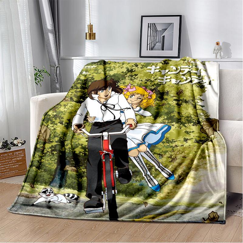 Кэнди Кэнди 29 Стиль Новое Ретро Мультяшная Девочка Аниме Мягкий Плюшевый Плед, Фланелевый Плед для Гостиной Спальни Дивана Детский Подарок