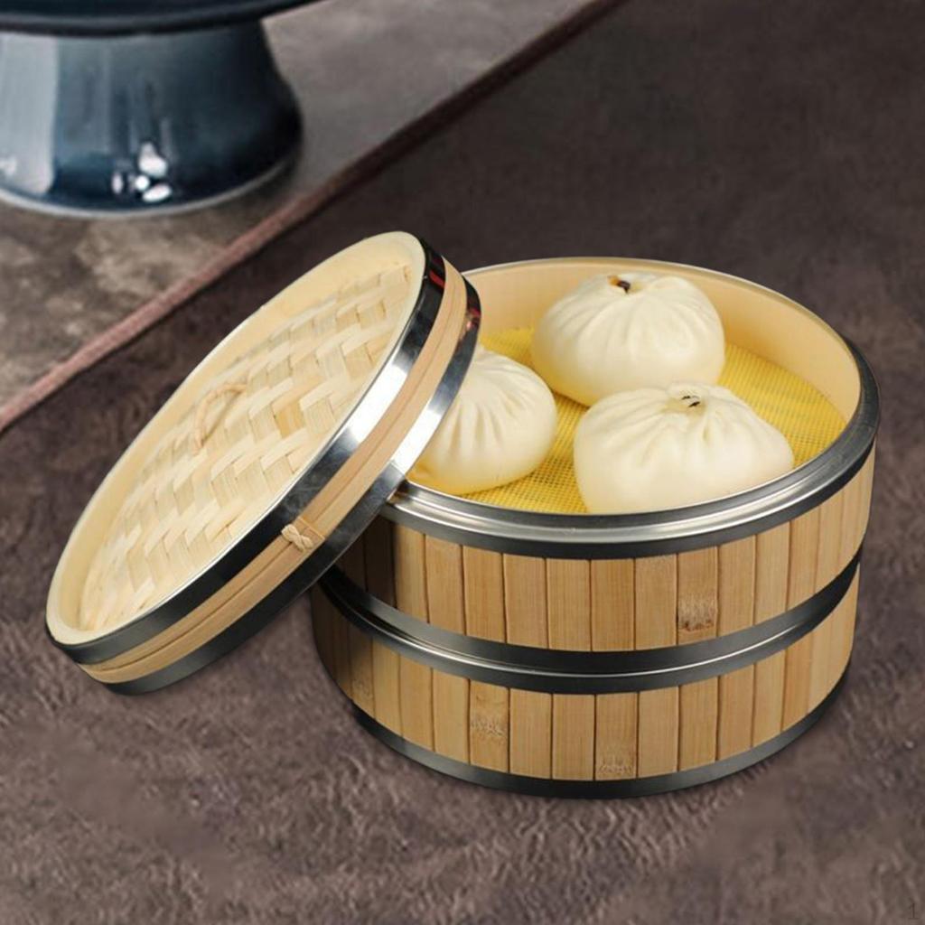 Бамбуковая корзина для пароварки Булочка для готовки на пару Главная Сумма и еда для овощей
