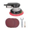 5in Disc Air Polisher Set Pneumatic Palm Sander Sandpaper Grinding Machine 14in Inlet 10000RPM