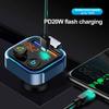 Bluetooth 5.0 Car FM Transmitter PD20W QC3.0 Type-C Dual USB Atmosphere MP3 Player 38W Fast Charger Hands-free U-disk Music Kit