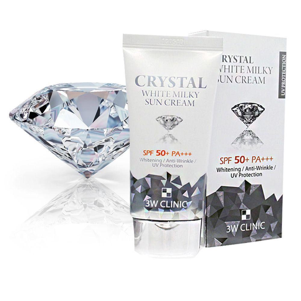 3w Clinic ZXZMJLJS Crystal White Milky Sunscreen SPF50+ PA+++