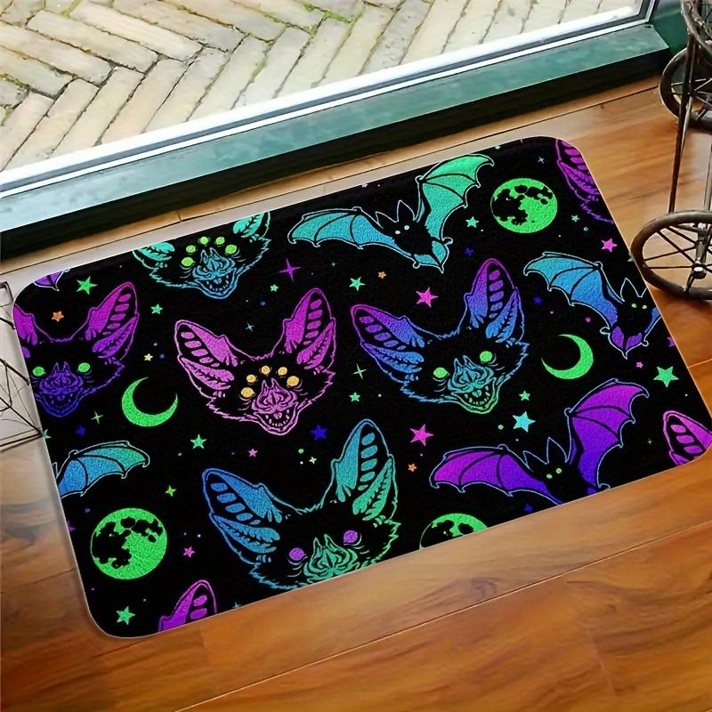 Blue Boho Bathroom Super Absorbent Shower Door Mats Toilet Non Slip Entrance Area Rugs Diatom Mud Carpet for Home Bedroom Decor