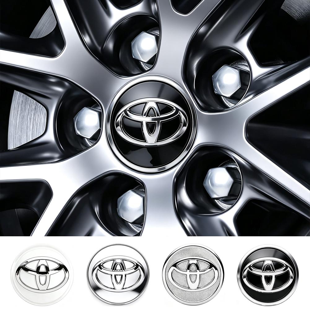 4Pcs 57/62mm Car Tyre Wheel Center Hub Cap Badge Logo Rim Emblem For Toyota Hilux Corolla RAV4 Camry Highlander Yaris Cross C-HR AA9