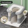 Портативное кресло-адаптер для туалета для взрослых, трансформирующееся из приседа в сиденье