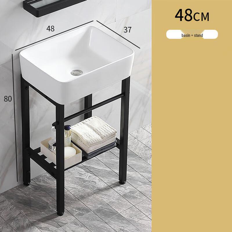 XONYSHI Ceramic Pedestal Wash Basin Set