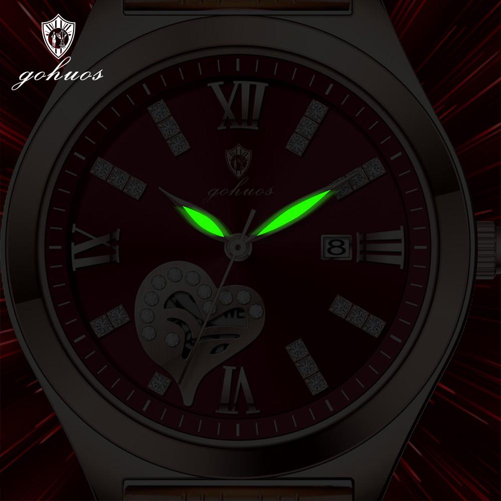 Gohuos 7816 Women's Quartz Wristwatch with Accessories Fashion Auto Date Water Resistant Clock for Women in Stock Female Watch