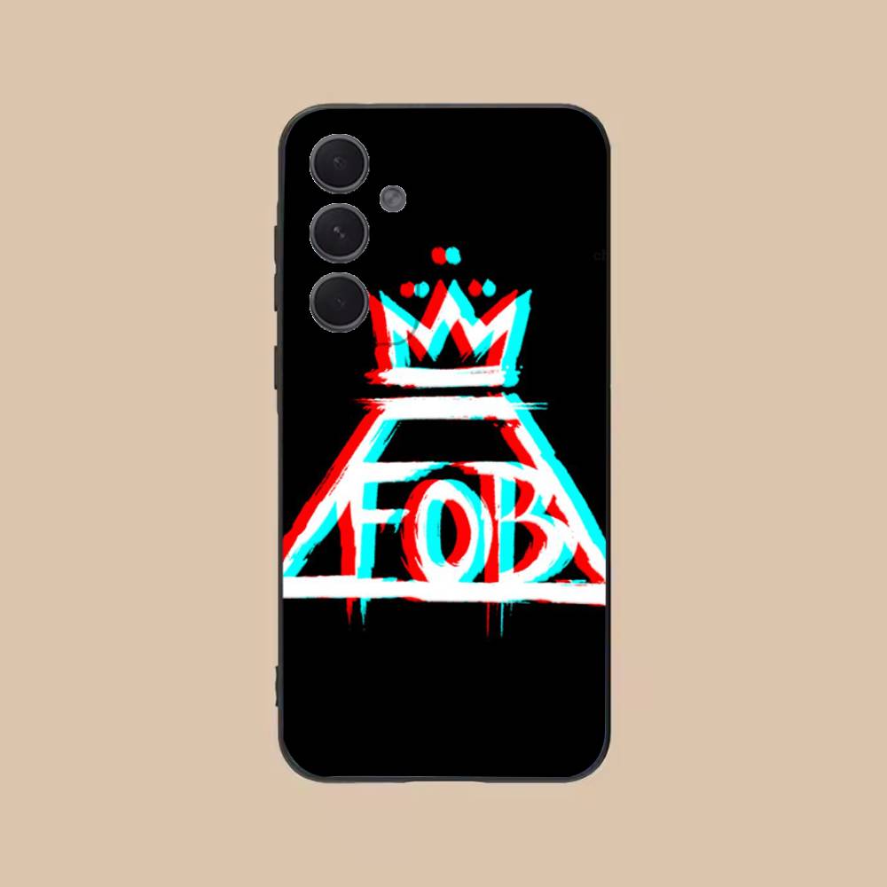 F-Fall O-Out Boy Phone Case For Samsung S25,24,21,22,23,20,S30,Ultra,Plus,Fe,Lite,Note,5G Black Soft