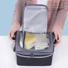 Insulated Lunch Box Bag Bento Pouch 2 Layer Lunchbox Tote Portable Cooler Thermal for