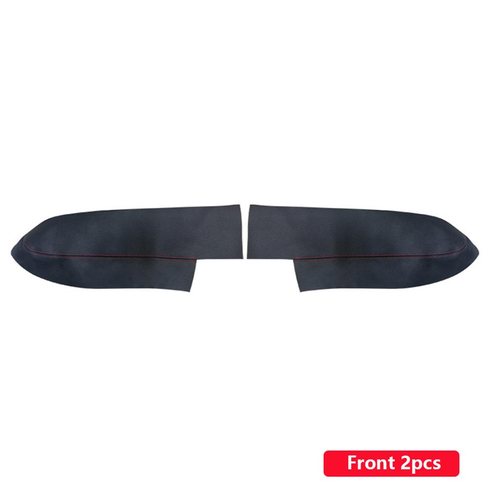 Черный кожаный чехол на подлокотник передней двери для Honda CRV 2007 2008 2009 2010 2011, подлокотник двери автомобиля, панель кожного покрова, отделка