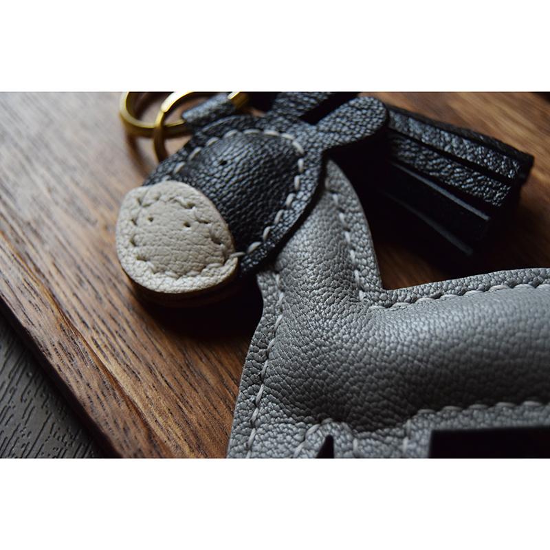 Original Sheepskin Handmade, Car Keychain Pendant Bag Pendant, Little Donkey Personalized Customized Gift Keychain