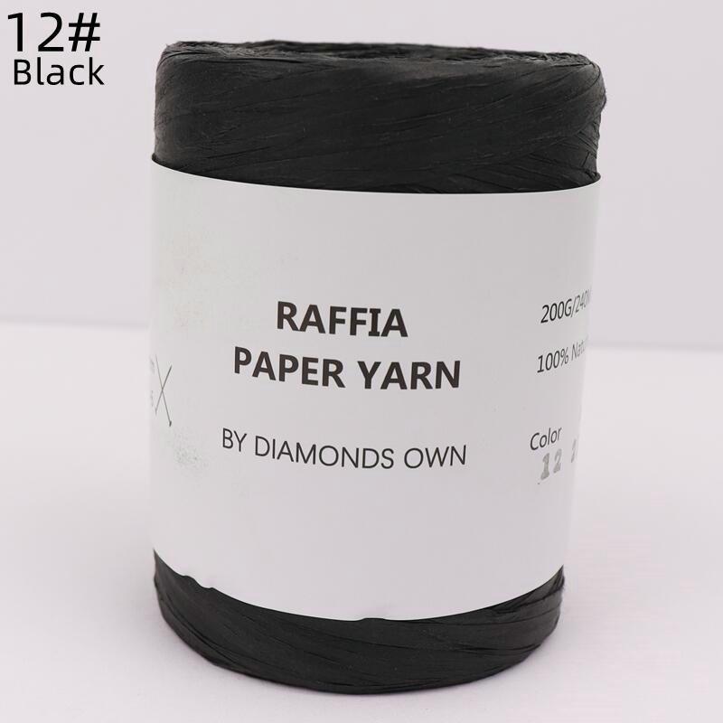 240M Natural Fiber Paper Summer DIY Hand Knitting Crochet Hat Bag Knitting Yarn Home Decoration