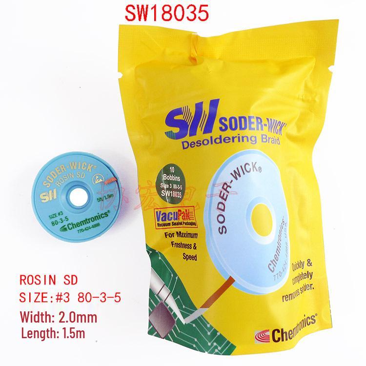 Оплетка для удаления припоя Soder Wick Rosin Desoldering Braid Tape SW18045 80-4-5